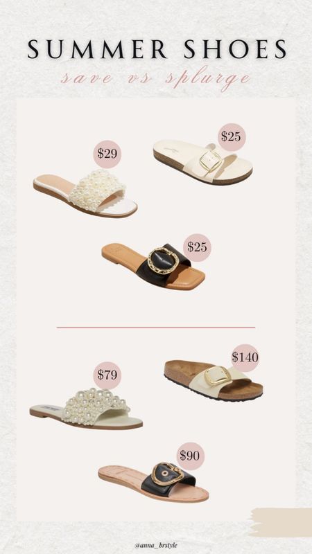 Save vs splurge, look for less, summer sandals

#LTKshoecrush #LTKfindsunder100 #LTKfindsunder50