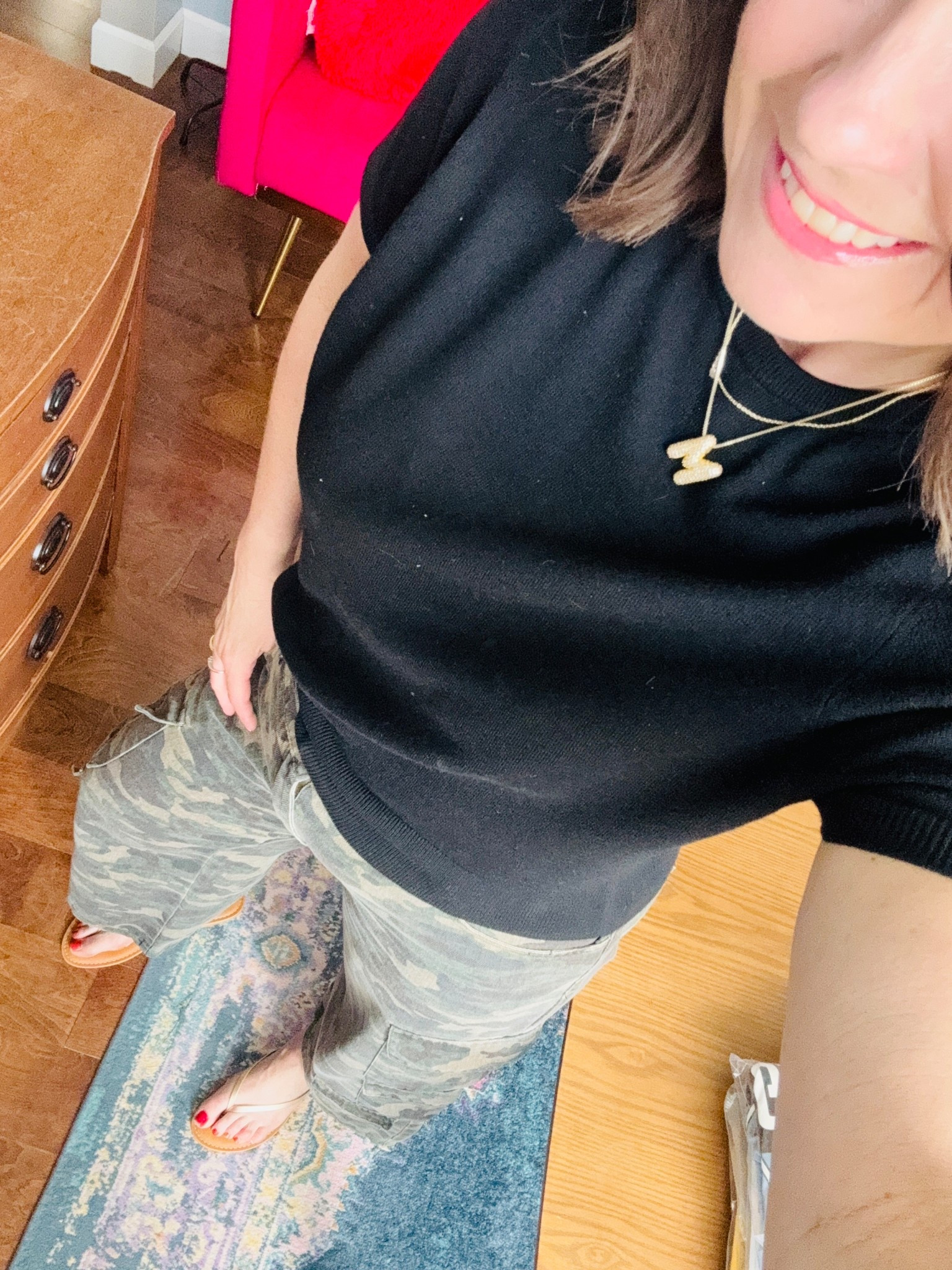 Cropped camo cargo pants and this cashmere blend tee just scream spring!!!

#LTKOver40 #LTKTall #LTKootd