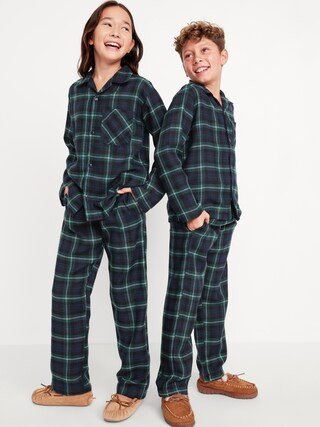 Gender-Neutral Printed Button-Front Pajama Set for Kids | Old Navy (CA)