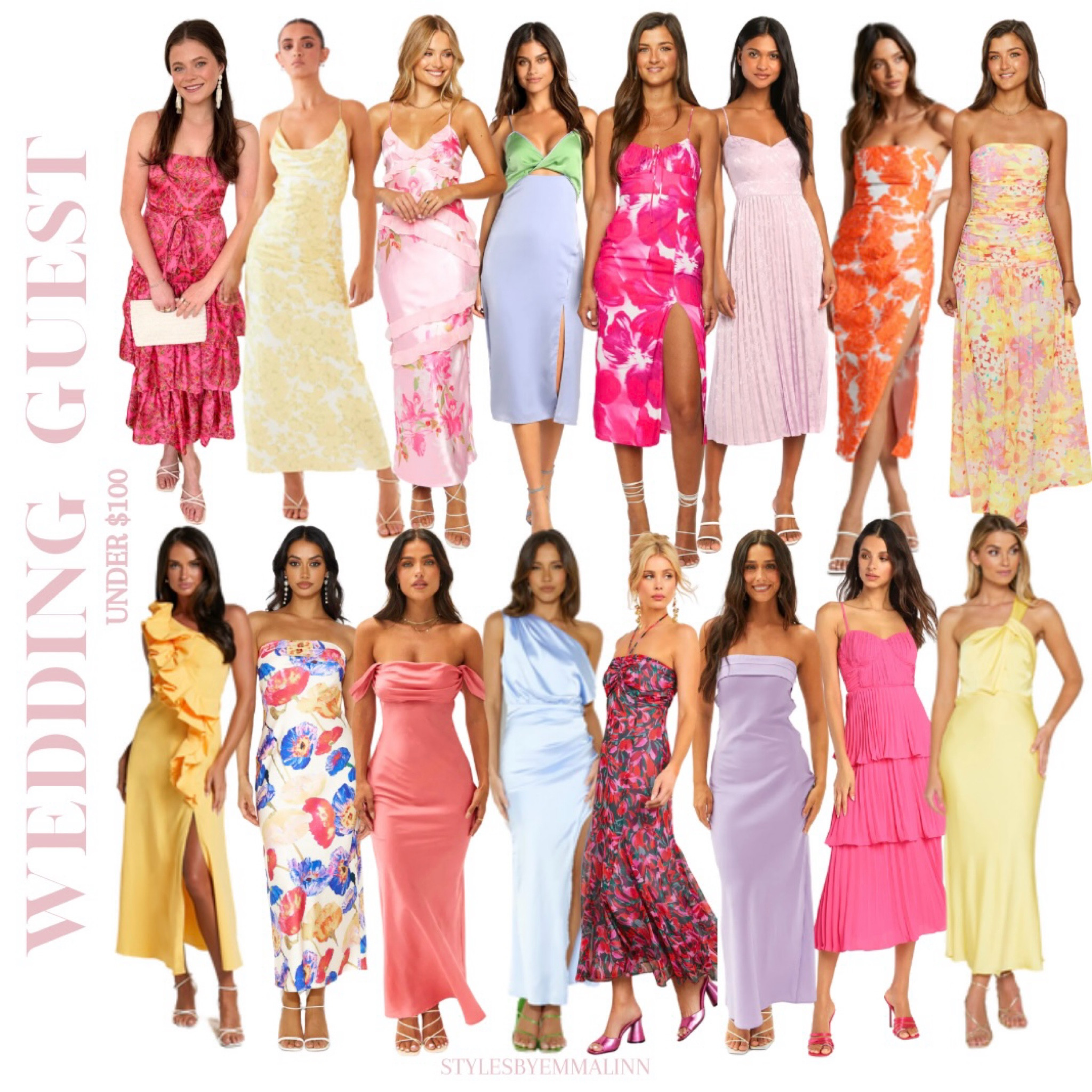 WEDDING GUEST DRESSES UNDER $100 !!!!!! 

Wedding guest dress, wedding guest dresses, wedding guest look, wedding dress, midi dress, maxi dress, formal dress, cocktail dress, summer wedding, summer wedding look, summer wedding dress, colorful dress, fancy dress, floral dress, ruffle dress, summer dress, summer midi, summer maxi, Styles by Emma Linn, Emma Linn, finds under 100, ltkunder100, dresses under 100

#LTKFindsUnder100 #LTKSeasonal #LTKWedding