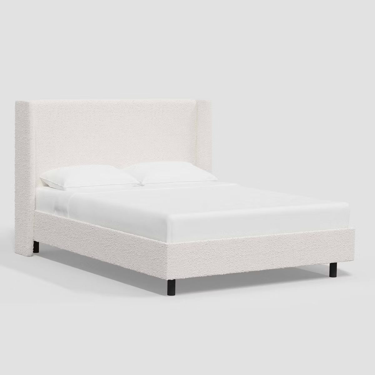 Antwerp Wingback Platform Bed in Boucle - Threshold™ | Target