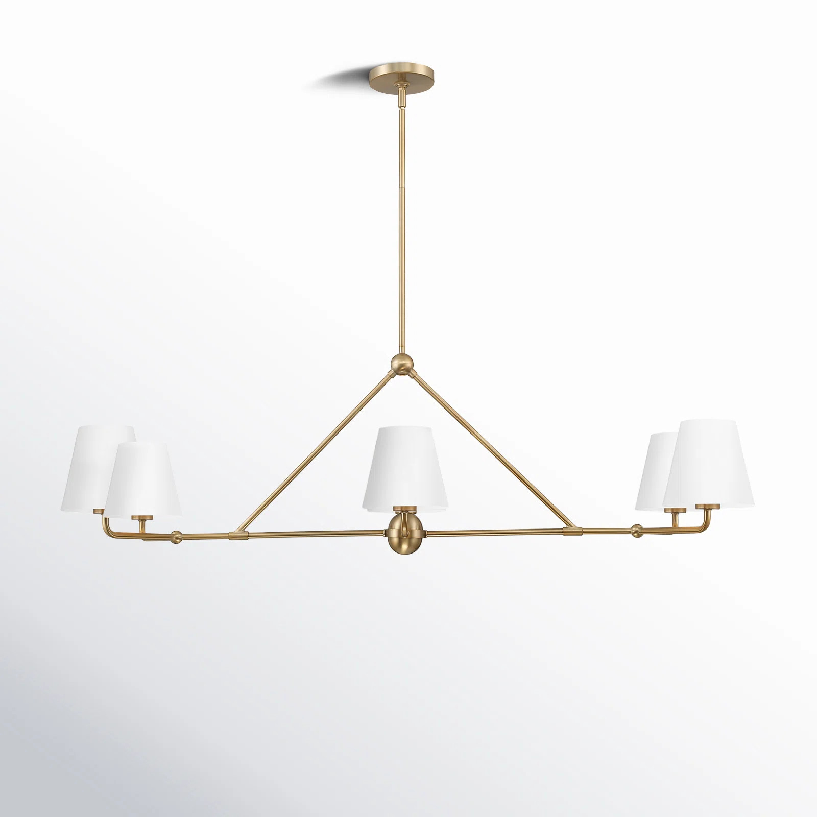Joss & Main Kinston 6 - Light Shaded Modern Linear Chandelier & Reviews | Wayfair | Wayfair North America