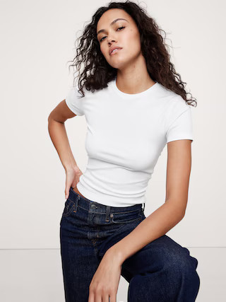 Refined Cropped Baby T-Shirt | Banana Republic (US)