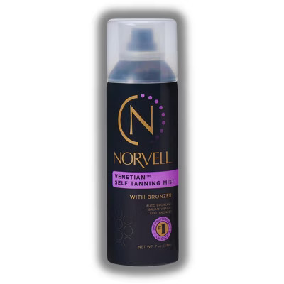 Norvell Venetian Self Tanning Mist w/ Bronzer | Cool Brown Bronzer w/ Violet Undertones | Patented VIO-7 Anti-Orange Formula (7 oz). | Target