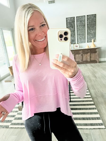 Love this pink free people top with knit free people leggings and new balance. Small top and XS/S leggings  


#LTKover40 #LTKstyletip #LTKSeasonal