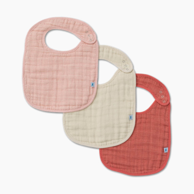 Little Unicorn Cotton Muslin Classic Bib (3 Pack) in Rose Petal | Babylist