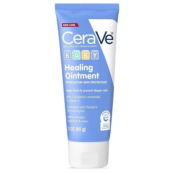 CeraVe Diaper Rash Cream, Baby Healing Ointment for Extra Dry, Cracked Skin, Diaper Cream with Ce... | Amazon (US)