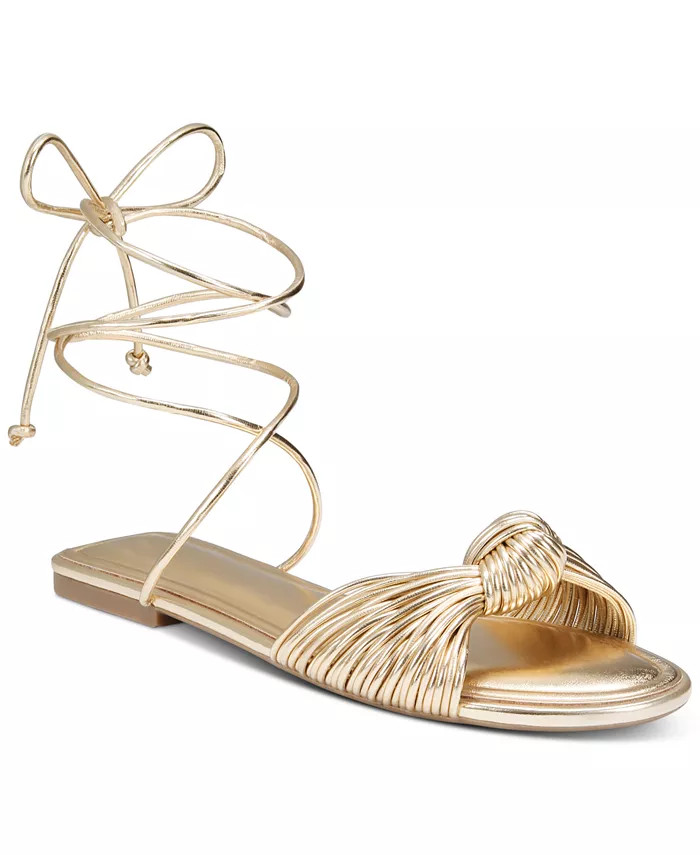 On 34th Women's Jenniee Knot Flat Sandals, Created for Macy's - Macy's | Macy's