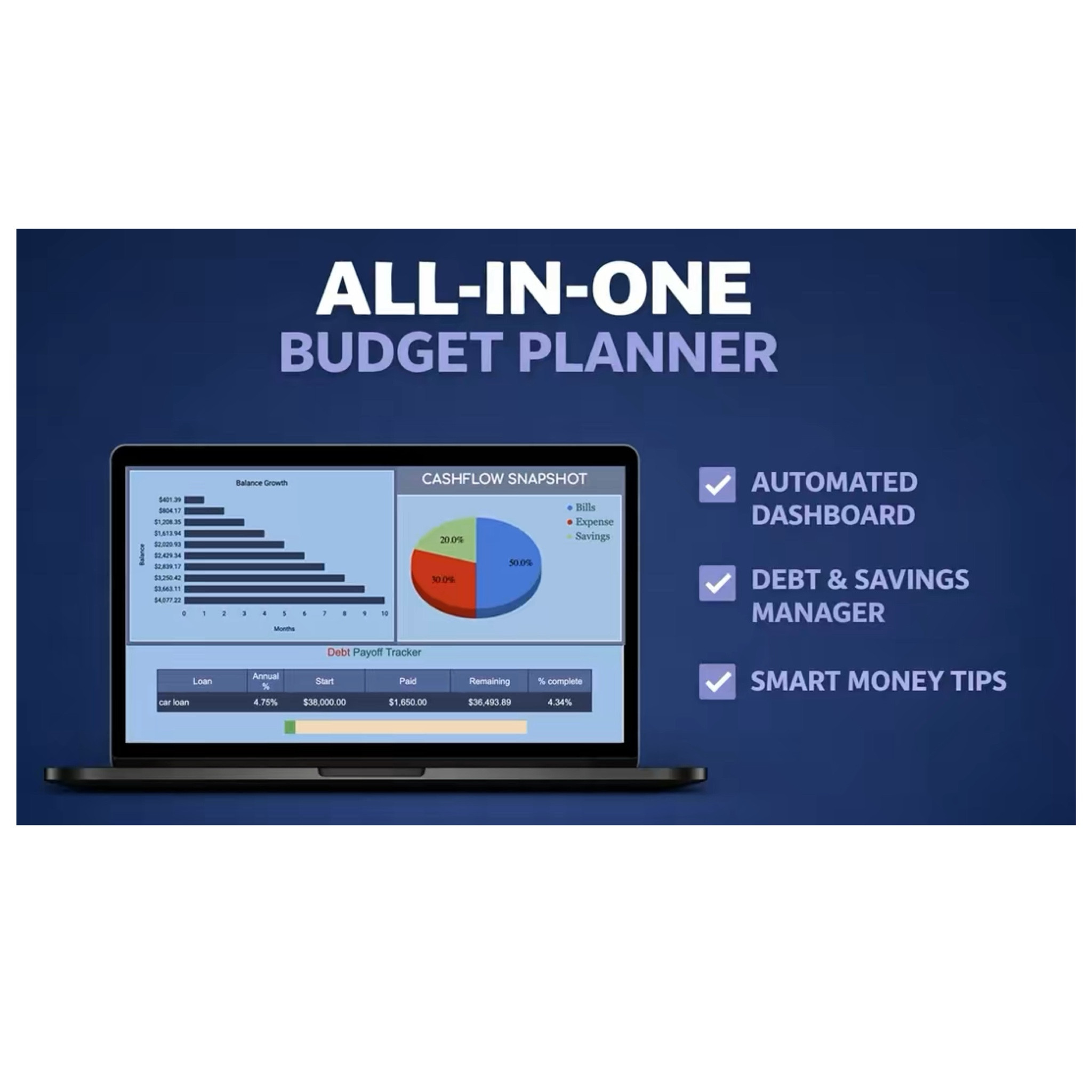 I built a budget planner that does it all 📊

I built a budget planner that helps you track your spending, plan your debt payoff, and compare different savings strategies 📉

No more guessing where your money is going — everything is laid out for you in one place ✨

Available on Etsy for $7

#ltkfinds #ltklifestyle #ltkhome
#budgetplanner #moneymanagement #personalfinance
#debtfreejourney #savingmoney #financialgoals
#moneymoves #financialplanning #digitalplanner

#LTKHome
