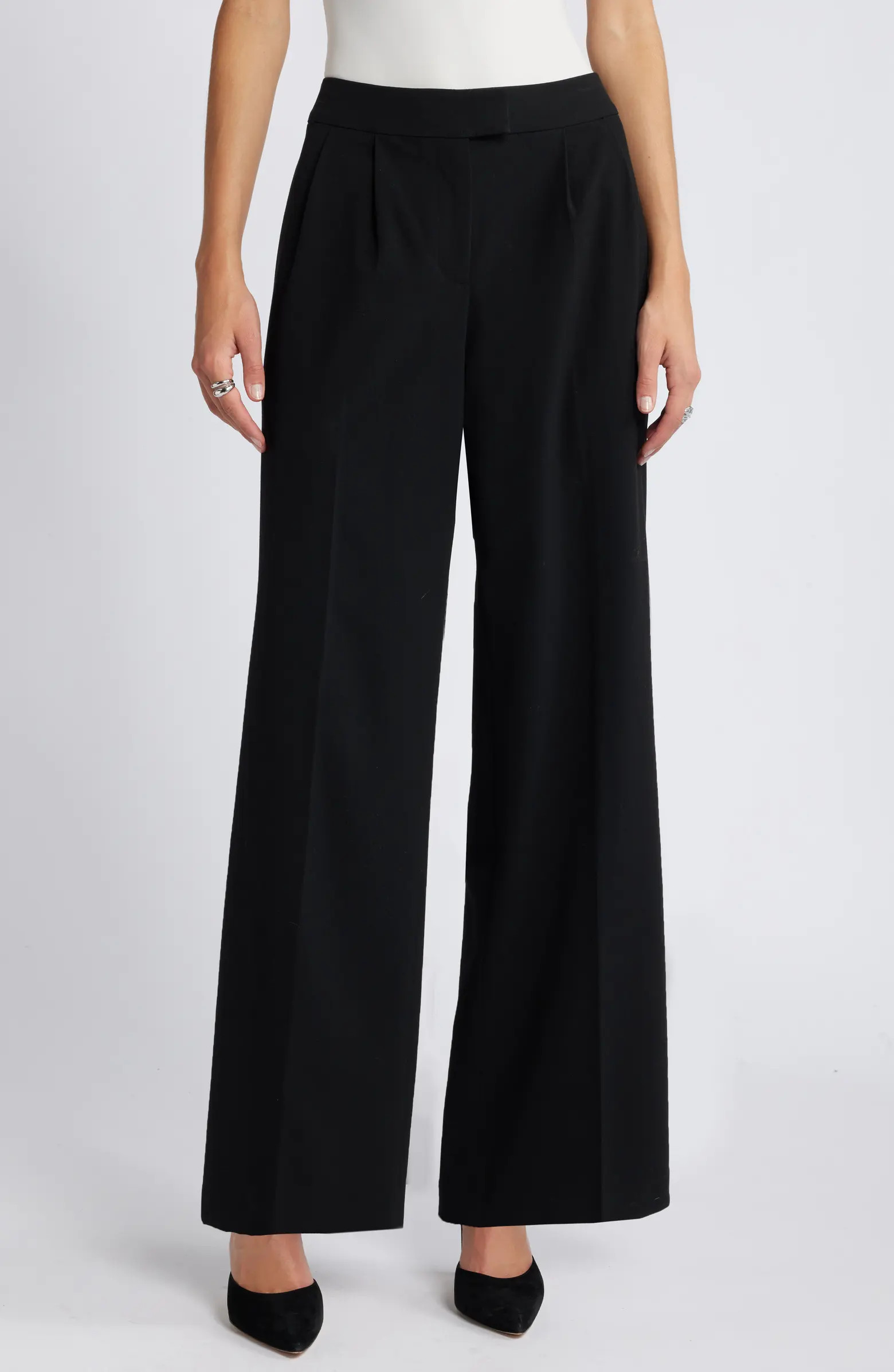 Pleated Wide Leg Pants | Nordstrom