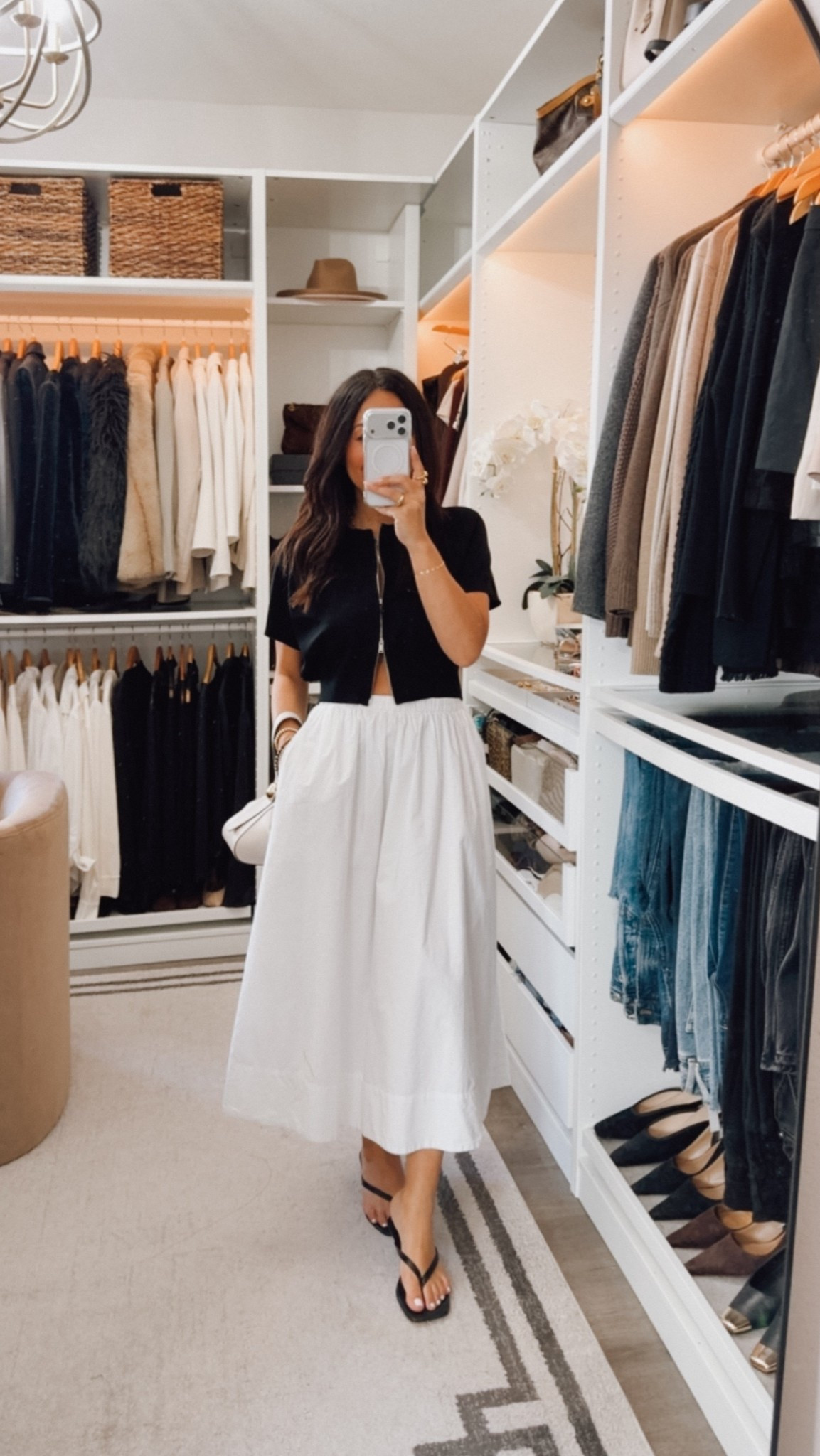 New Zara knit top⭐️ fits TTS 
I’m wearing a medium but could have done small- amazing quality 
Aritzia skirt wearing an xs (I’m normally a 26 in denim)

#LTKootd #LTKOver40
