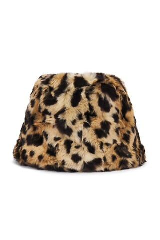 Unreal Fur Yeoman Bucket Hat in Light Leopard from Revolve.com | Revolve Clothing (Global)