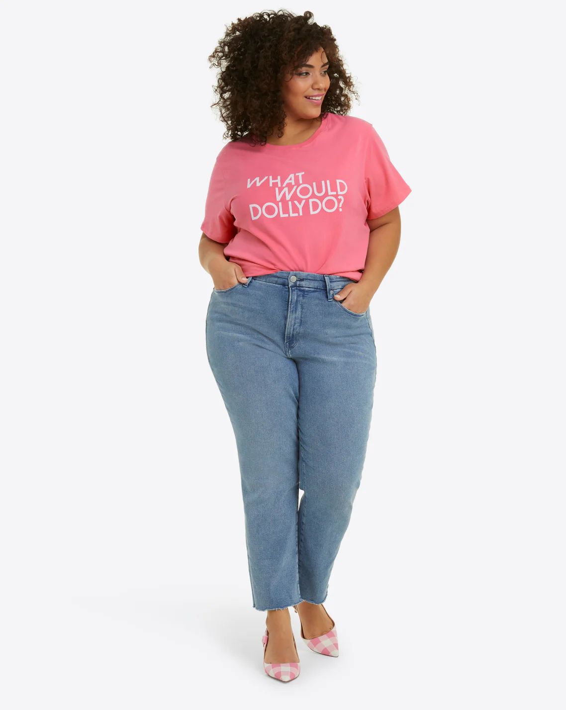 What Would Dolly Do Pink T-Shirt | Draper James (US)