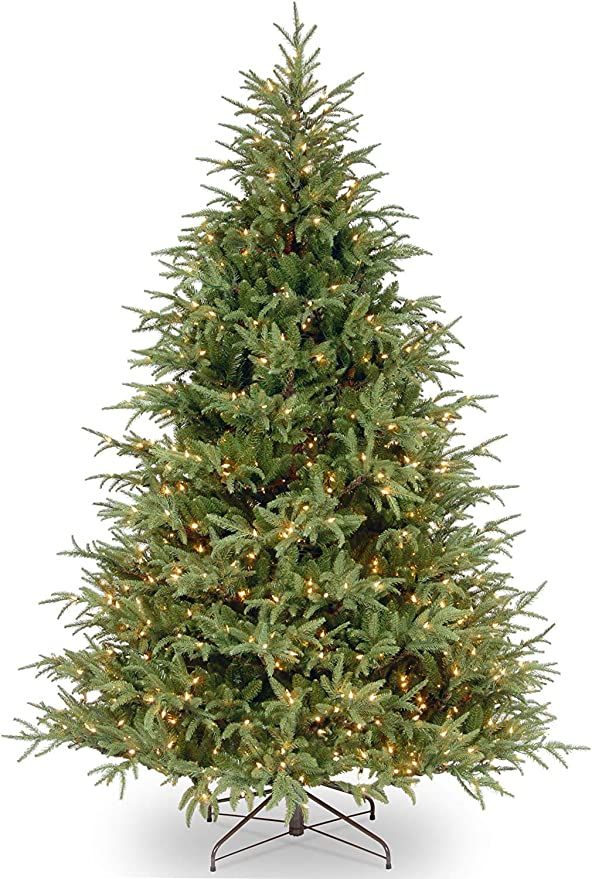 National Tree Company 'Feel Real' Pre-lit Artificial Christmas Tree | Includes Pre-strung White L... | Amazon (US)