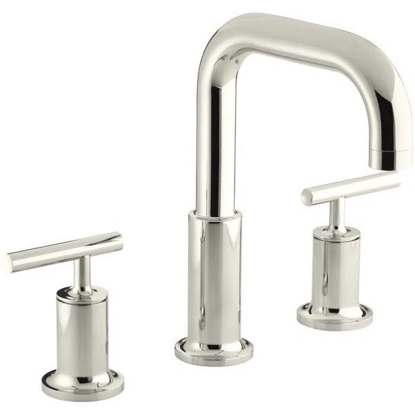 Purist® for Two Deck-Mount Bath Faucet Trim for High-Flow Valve with Lever Handles, Valve Not In... | Wayfair North America