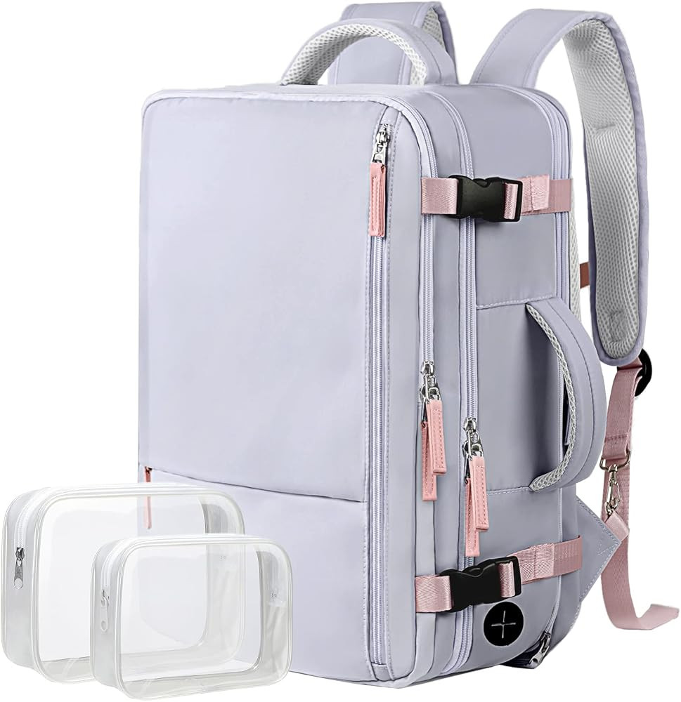 Hanples Extra Large Travel Backpack for Women as Person Item Flight Approved, 40L Carry On Backpa... | Amazon (US)
