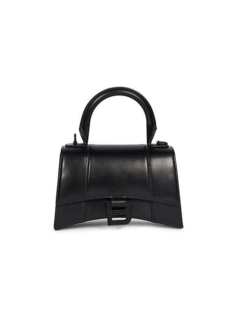 Hourglass Leather Top Handle Bag | Saks Fifth Avenue