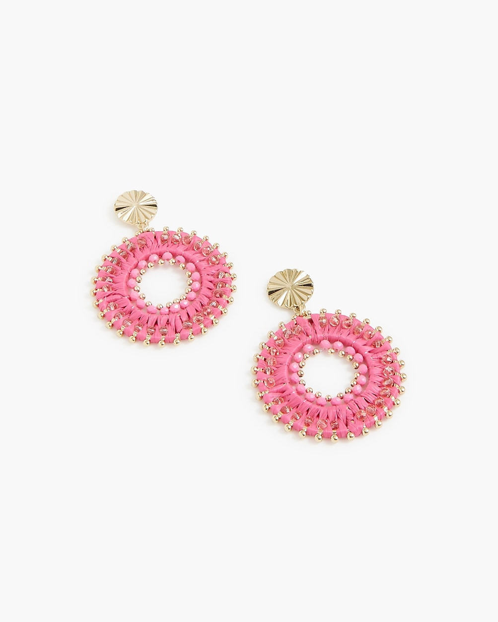 Beaded circle earrings | J.Crew Factory