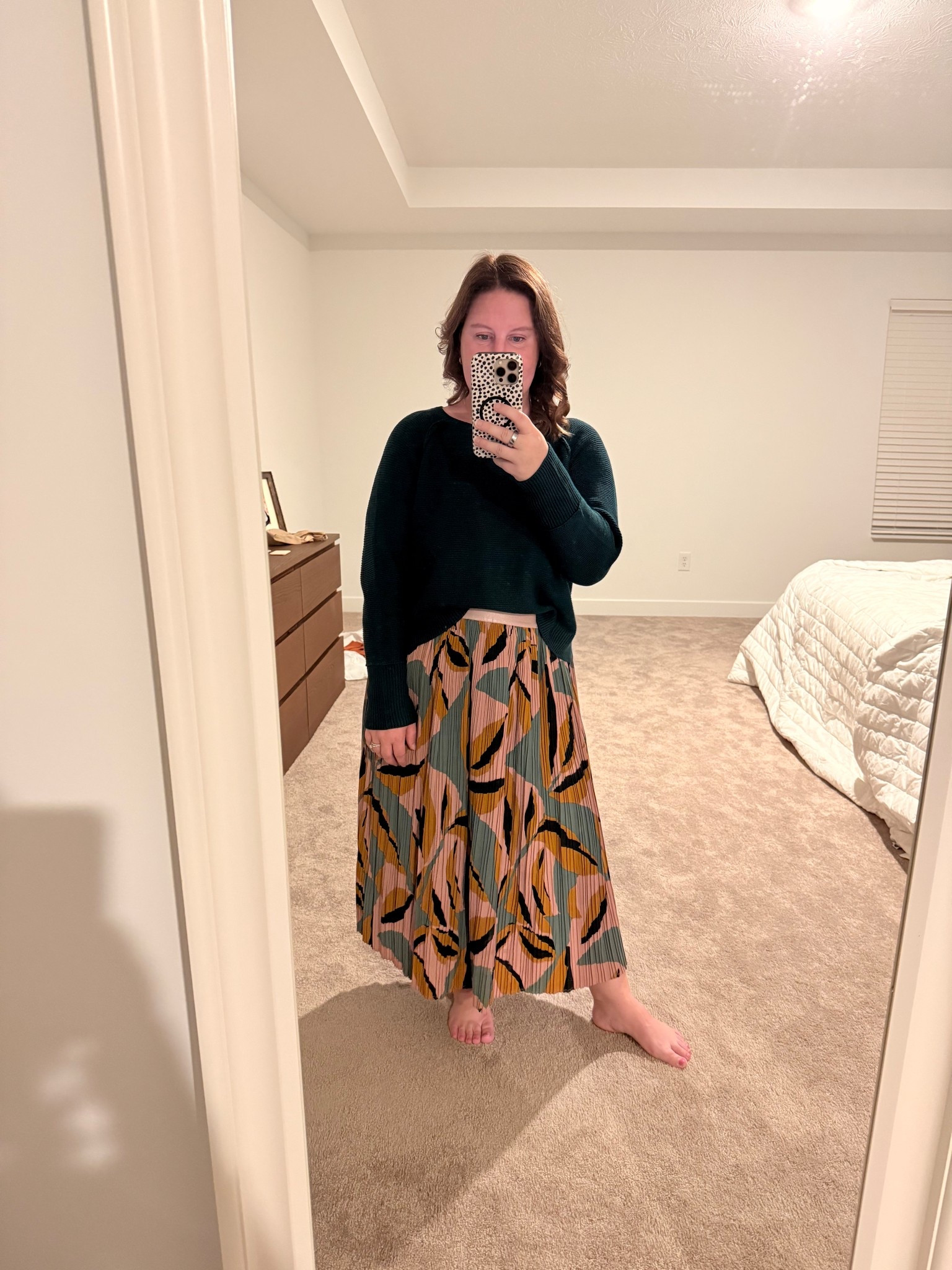 Work outfit, dinner outfit, church outfit, holiday outfit, Friendsgiving outfit

Wearing size large in skirt (could have sized down)
Large in sweater

#LTKPetite #LTKMidsize #LTKootd