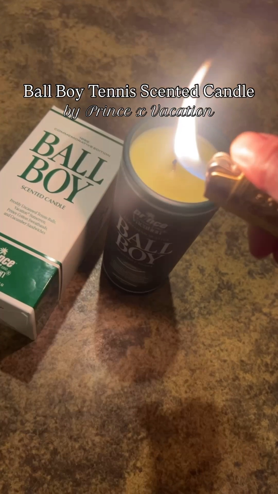 Ball Boy Tennis Scented Candle by Prince

I was gifted the Ball Boy Tennis scented candle by Prince x Vacation and I’m obsessed! As a tennis-girly-at-heart, this one hits all the right notes. My mom plays tennis and I’ve grown up watching her matches and still do to this day because she’s still on the court!  (She is by far my favorite tennis player in the world!! Then Rafa & Serena next hehe) 

The candle scent is fun, sporty, and sunny - like being courtside on a perfect day. It’s made with premium soy-blend wax and has a 65-hour burn, so the vibe lasts and lasts. It’s one of those gifts that’s thoughtful, unique, and instantly makes me think of tennis, summer, and all the matches I’ve loved in person and on TV!  

Would make such a great gift for anyone who loves tennis or just wants a playful, sporty scent in their space. Cute, fun, and a little unexpected.

#tenniscandle #giftideas #princexvacation #sportygifts #homefragrance #ltkhome #tennislover

ball boy candle | tennis gift | scented candle | home decor | gift for her | gift for him | sporty home scent

#LTKGiftGuide #LTKActive #LTKFindsUnder50