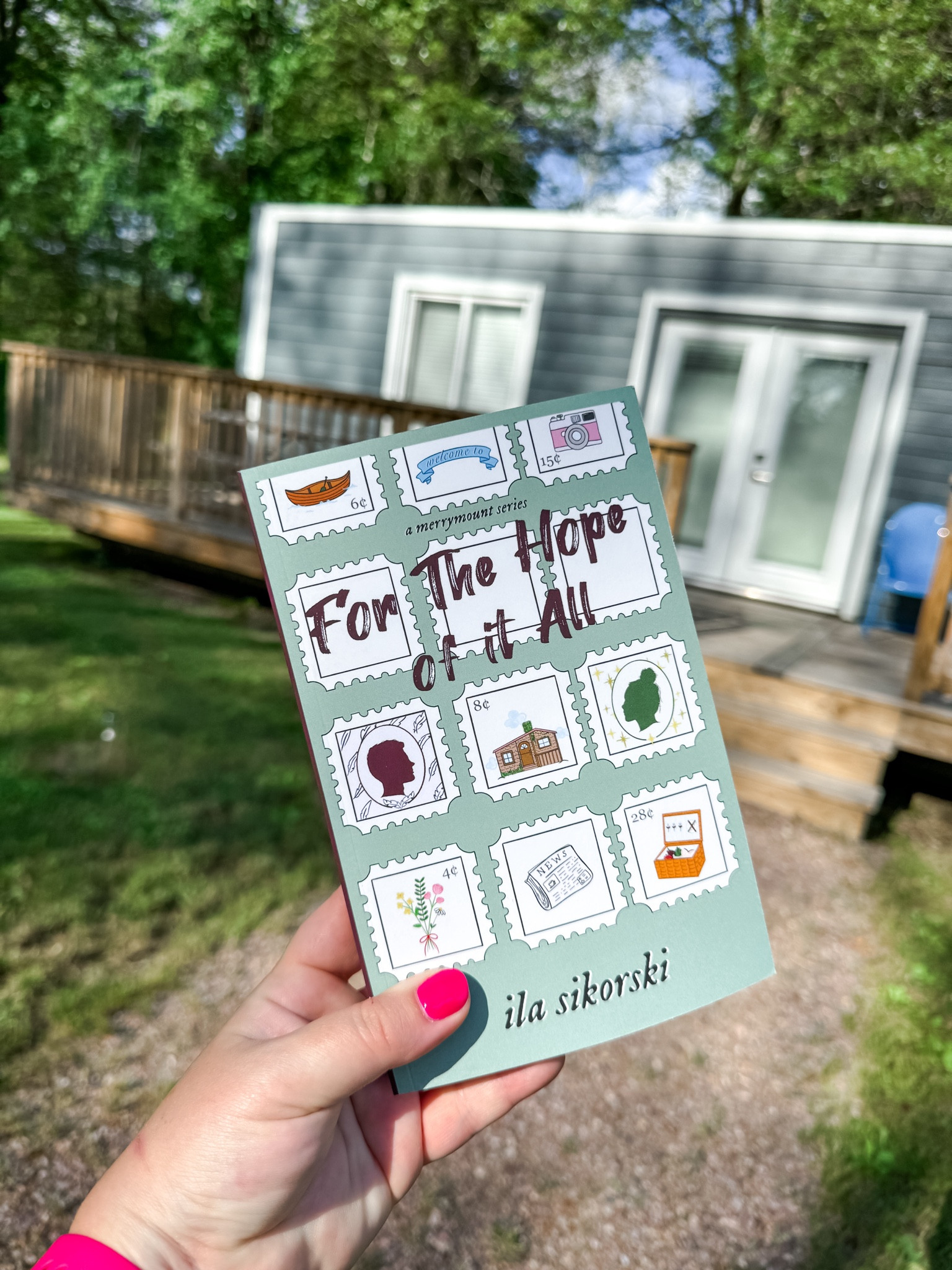 FOR THE HOPE OF IT ALL by @authorilasikorski 

rating: ⭐️⭐️⭐️⭐️⭐️
genre: small town romance
style: dual narrator 
available on: kindle unlimited & paperback
you’ll love this book if you: love Disney & Star Wars references, small town stories, strong female friendships,  and relatable lead characters 💕

I genuinely loved every minute of this book! 

I really appreciate that this book had twists but they weren’t there just for the sake of a WTF moment (which has been the case for many books I’ve read recent in this genre). 

The characters were developed enough for me to really fall in love with them. I laughed, I sobbed, I screamed. I LOVED.

I REALLY am unhappy about waiting for Merrymount 2 in Winter 2025. I’m already thinking about what’s next for all of the characters.

To purchase this book, head to the link in my bio! Can’t wait for you to fall in love with Margot, Sawyer, and Merrymount! 