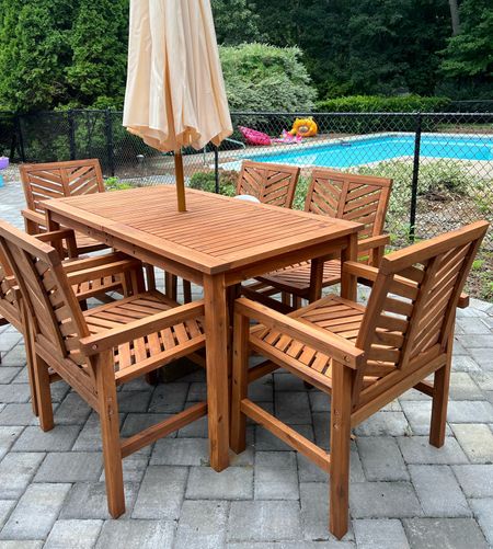SALE ALERT 🚨 Patio dining set. Outdoor table and chairs. 

#LTKHome #LTKxWayDay #LTKSaleAlert