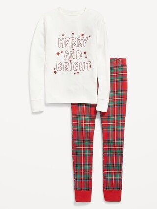 Gender-Neutral Holiday Matching Snug-Fit Pajama Set for Kids | Old Navy (CA)
