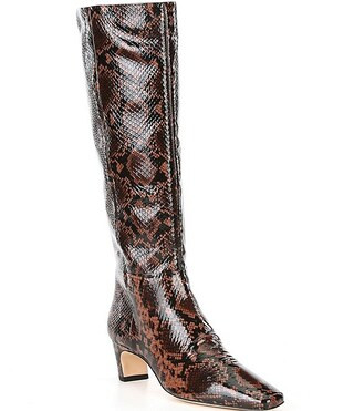 Antonio Melani Mades Snake Patent Leather Tall Dress Boots | Dillard's | Dillard's