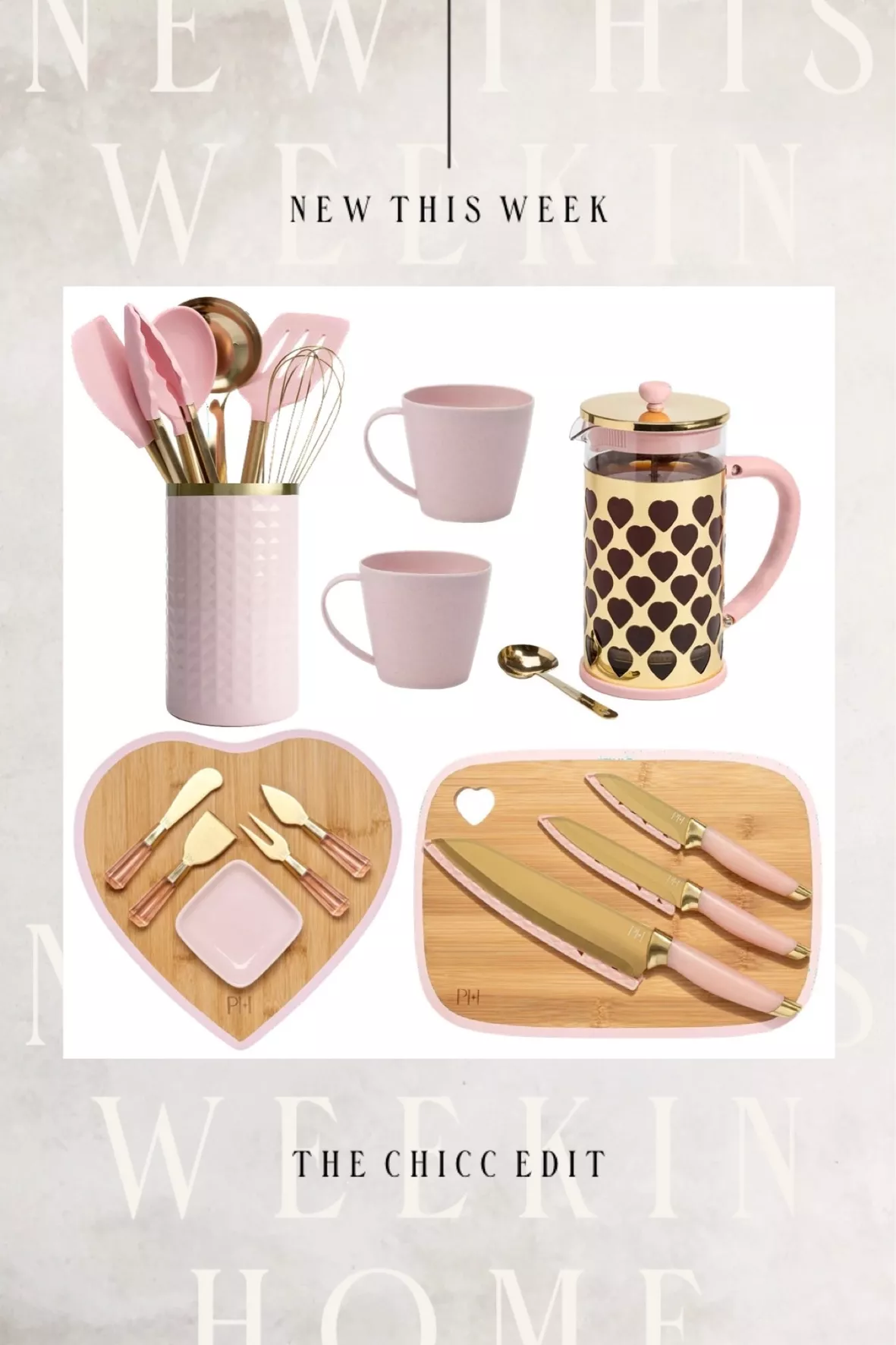 Pink kitchen utensils and pink coffee maker  Pink kitchen, Pink home  decor, Pink kitchen utensils