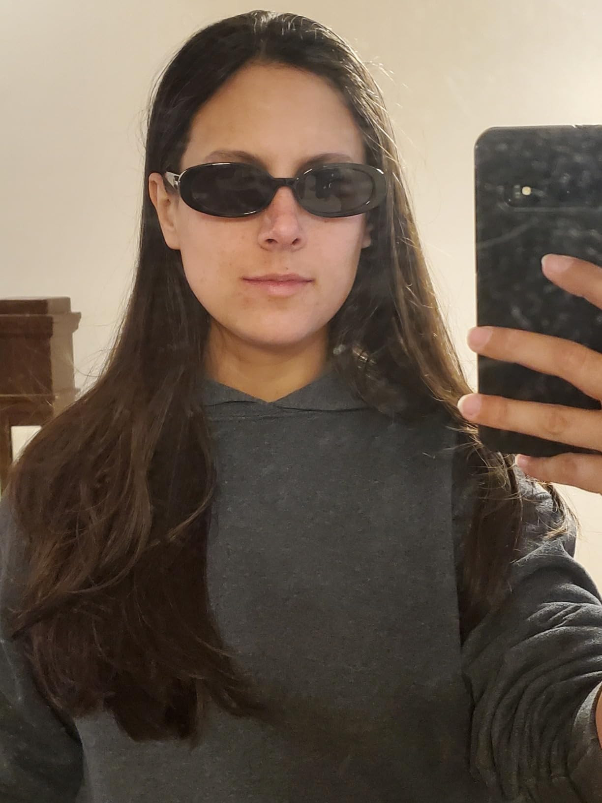 mosanana Retro Tiny Oval Sunglasses for Women with Small Face Narrow Style MS52360 | Amazon (US)