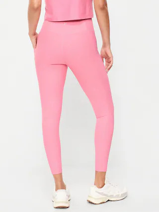 High-Waisted PowerSoft 7/8 Pocket Leggings | Old Navy (US)