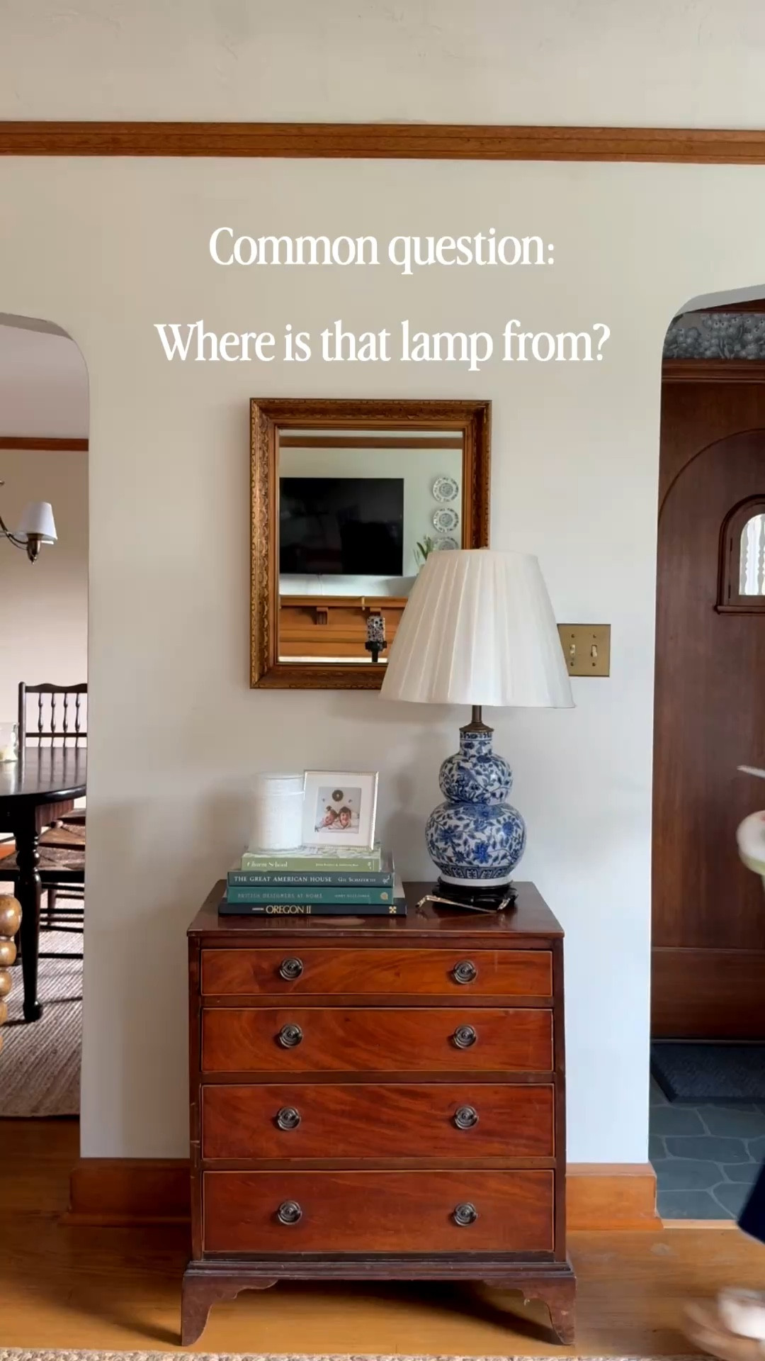 This lamp is vintage Ethan Allen, and I found it on Facebook a bit of a drive away, but I knew it would be cooler than the plain one I have here before! I did some research and found some similar options I’ve linked for you! ￼

#LTKHome