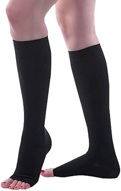 Allegro 30-40 mmHg Surgical 300/301 Knee Highs Open Toe Compression Stockings, Comfortable Support G | Amazon (US)