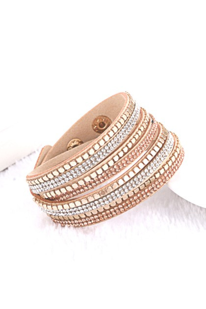 Lincoln Wrap Cuff-tan | The Styled Collection