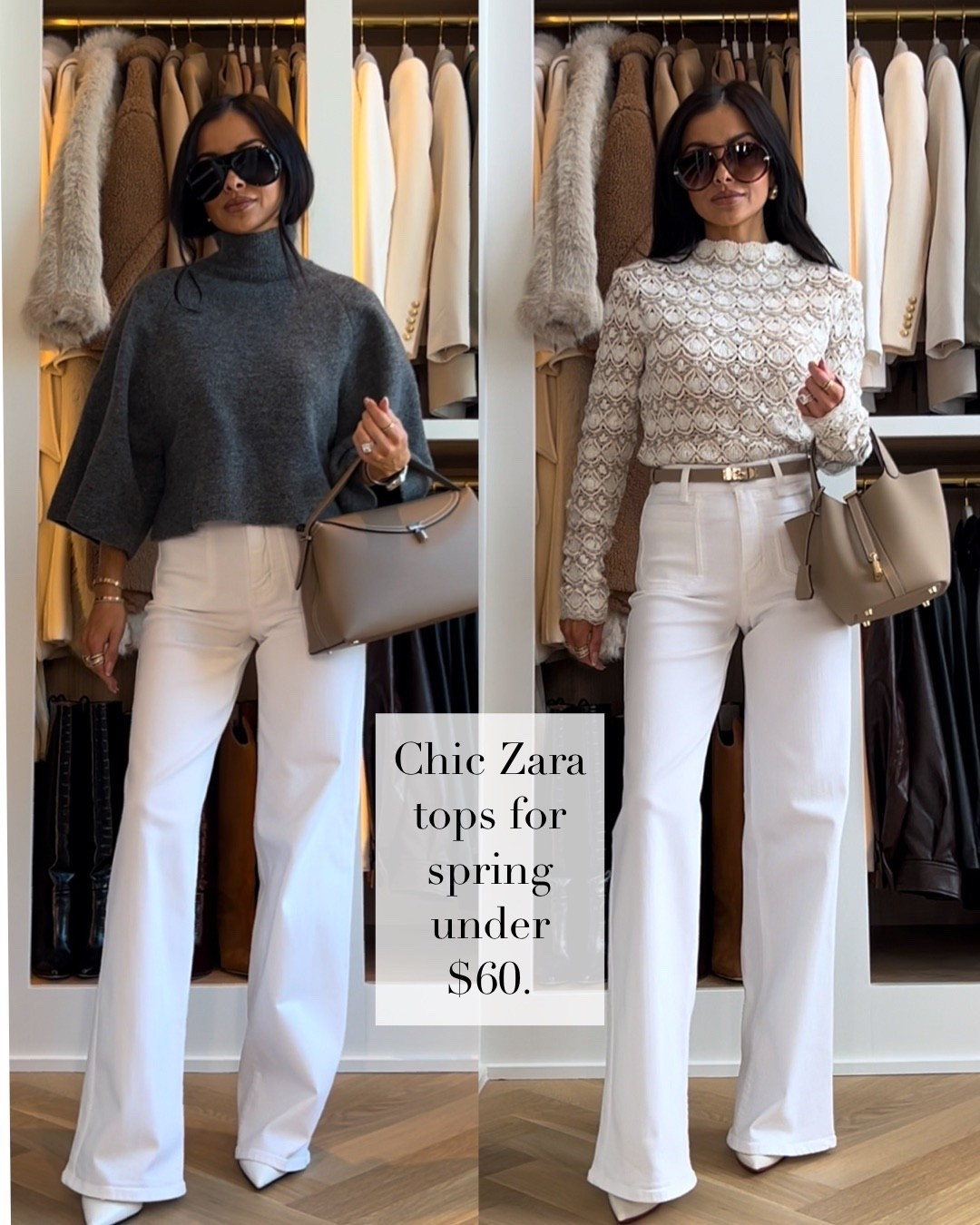 Chic Zara tops for spring under $60 that instantly elevate your everyday looks. A structured grey cropped knit that adds the perfect modern edge and a romantic cream lace long sleeve that feels feminine, polished, and so easy to dress up or down. These are the kind of versatile spring staples that make denim look intentional and layered outfits feel complete.

Wearing an XS in both.

miamiamine zara tops under 60 spring tops chic spring style structured knit sweater lace long sleeve top feminine layering pieces elevated basics affordable fashion finds spring outfit ideas polished casual wardrobe staples

#LTKworkwear #LTKstyletip #LTKover40