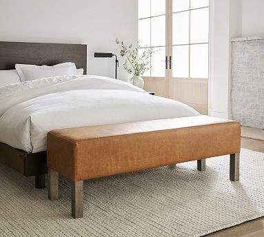 Arden Leather Bench (56") | Pottery Barn (US)