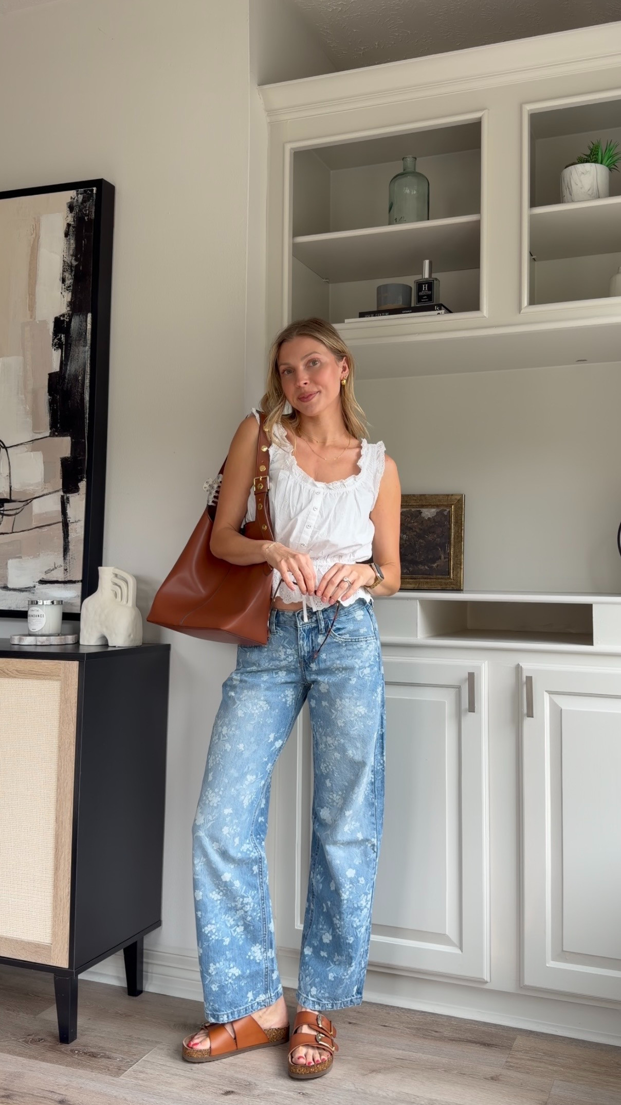 Cute, comfy mom summer outfit! Top size S, 2 in denim  

 #LTKootd #LTKmomlife