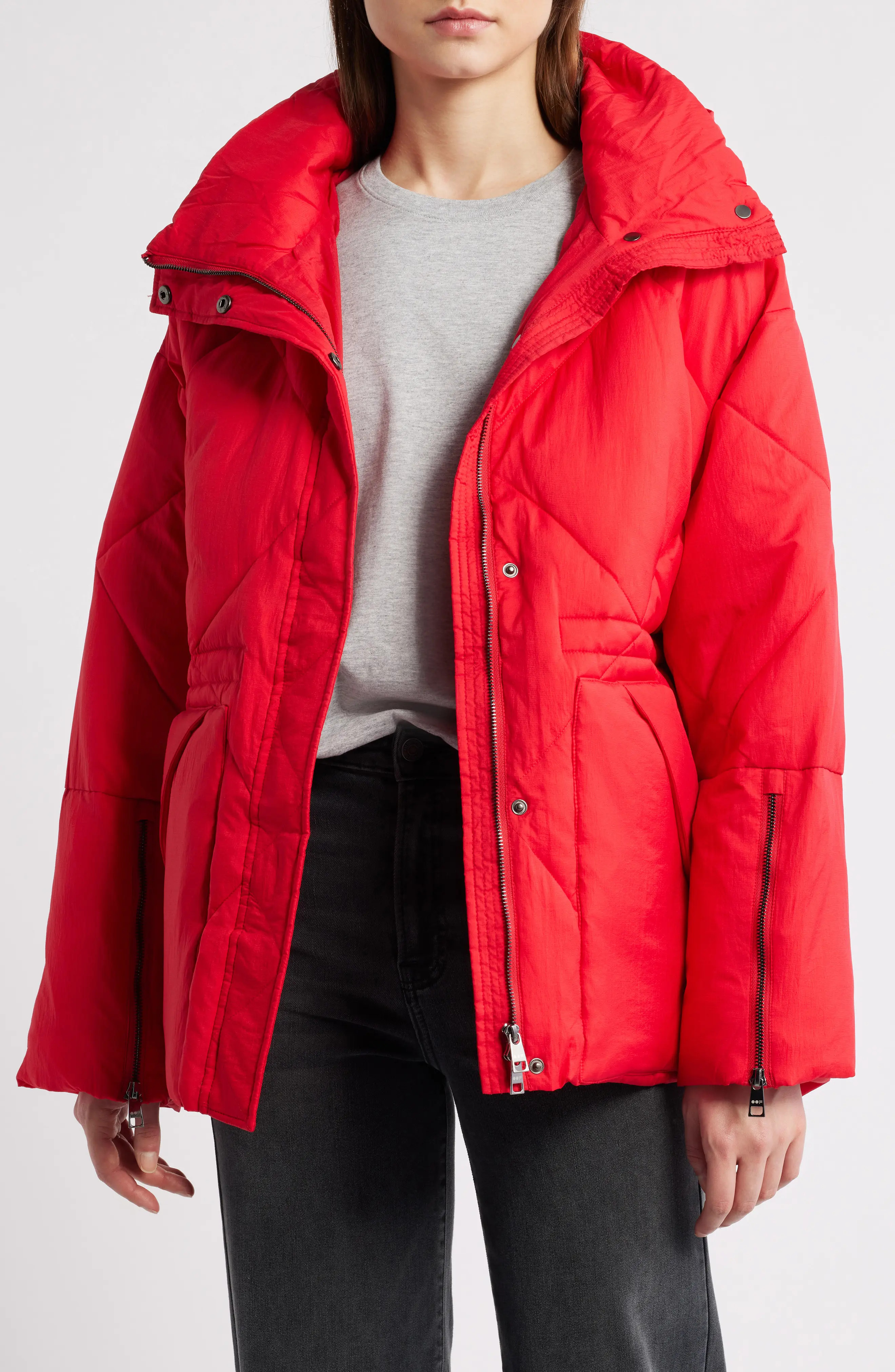 Quilted Water Repellent Hooded Jacket (Women) | Nordstrom | Nordstrom