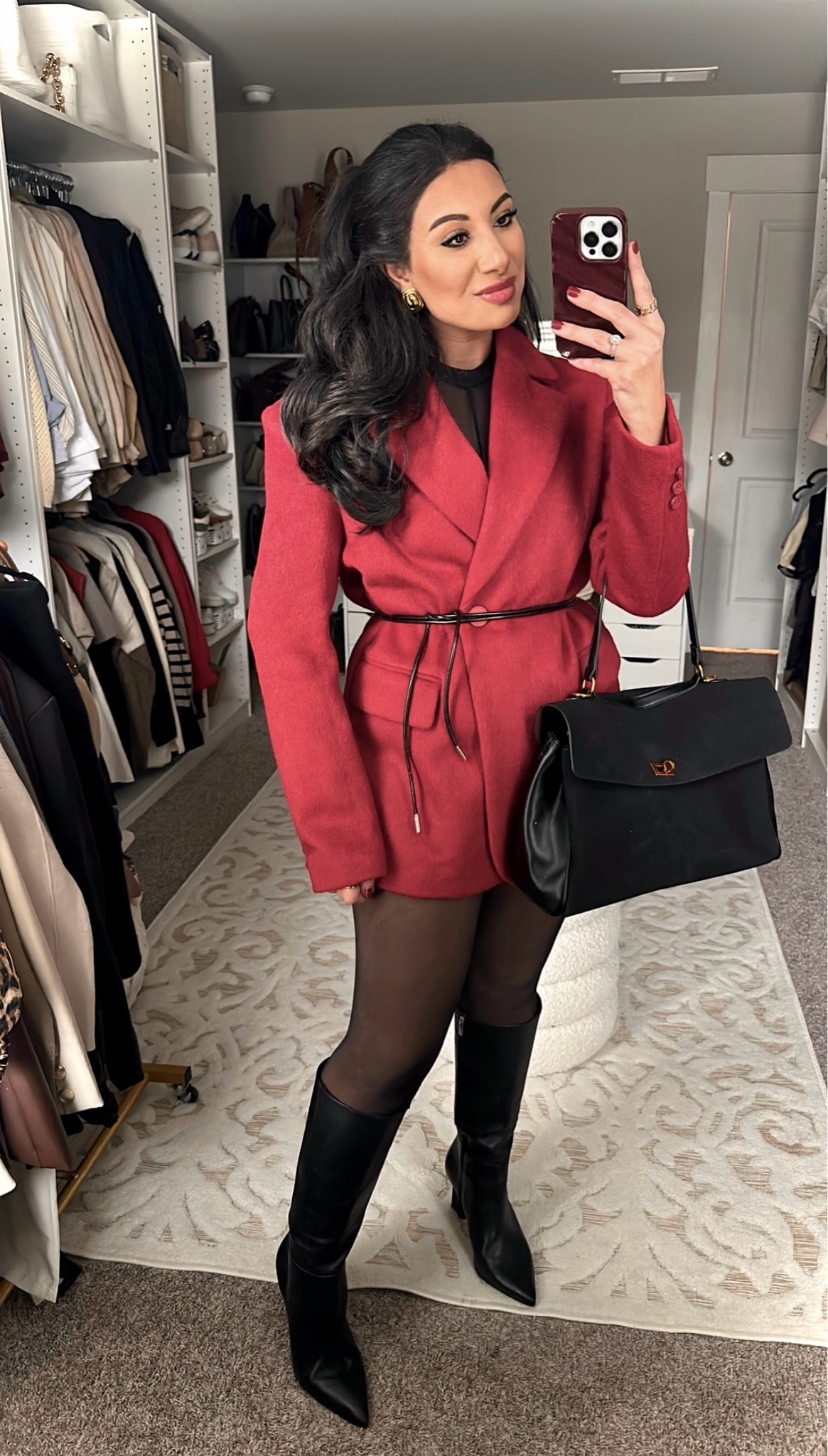 Oversized wool blend drawstring wrap thick blazer from Commense, linked many similar styles.

#LTKGiftGuide #LTKHoliday #LTKSeasonal