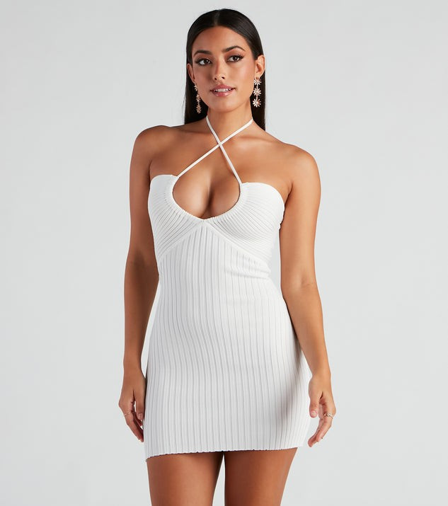 Take A Trip Sweater Halter Dress | Windsor Stores