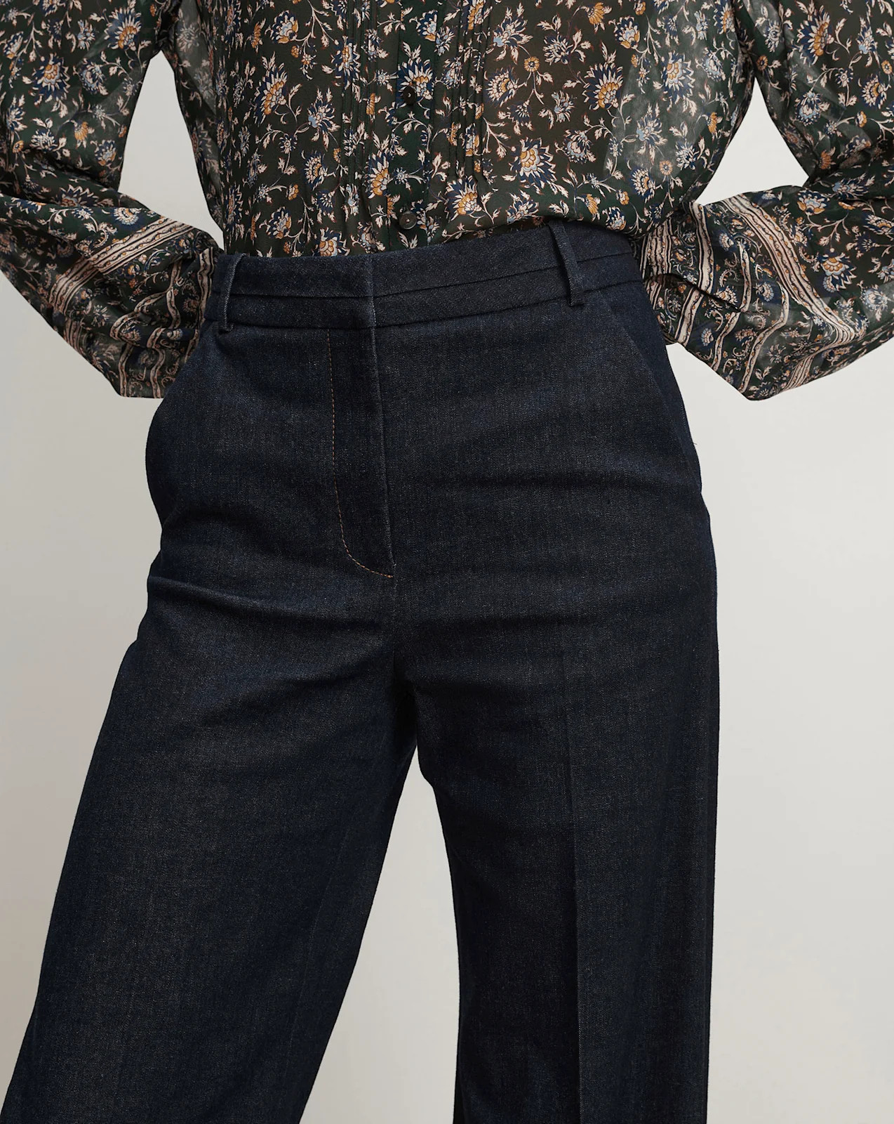 Crue Wide-Leg Denim Pant | Veronica Beard
