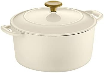 Tramontina Dutch Oven Cast Iron 5.5 Qt Latte with Gold Stainless Steel Knob, 80131/085DS | Amazon (US)