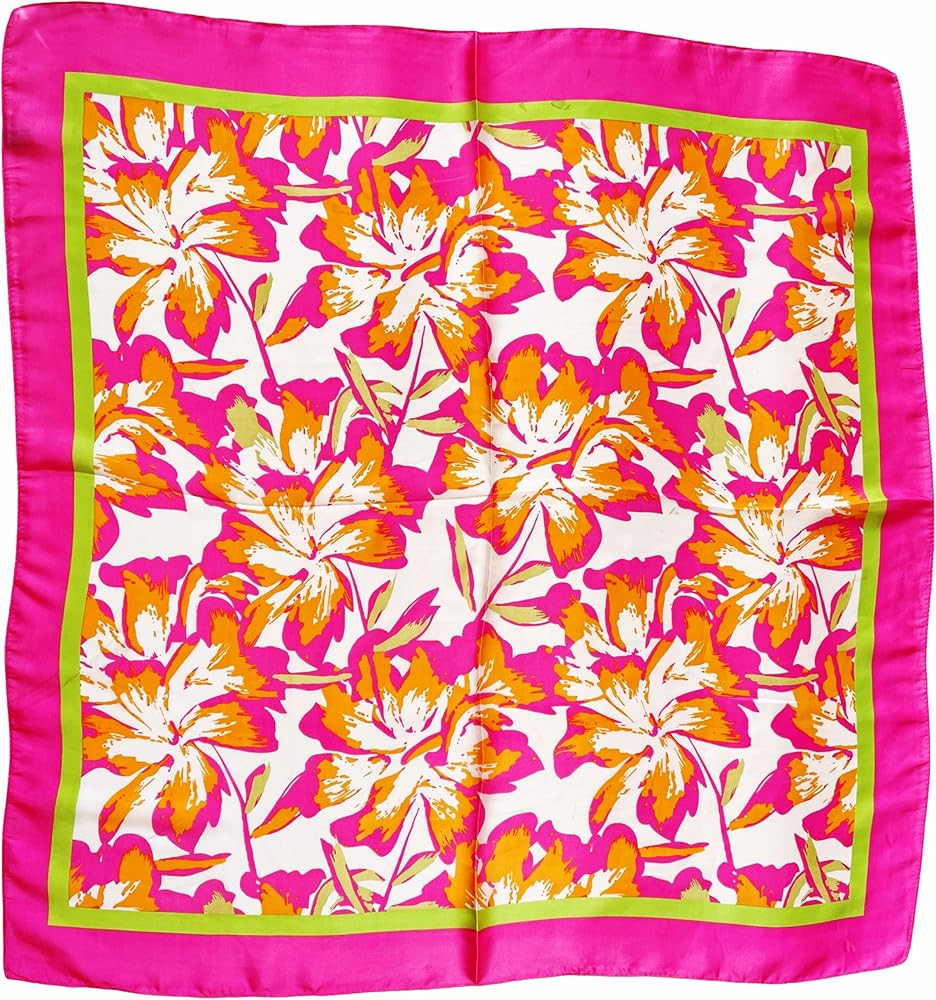 Luxurious Silk Feeling Scarf, Elegant Satin Square Head Scarf for Women, Versatile Hair Wrap Acce... | Amazon (US)