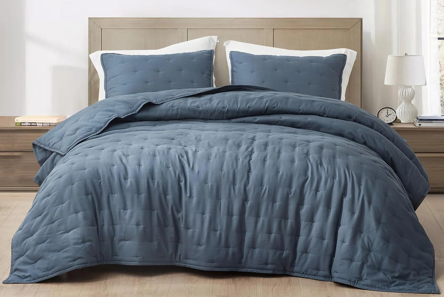 Glen Lightweight Cooling Rayon Derived from Bamboo Blended Crescent Quilt Set | Wayfair North America