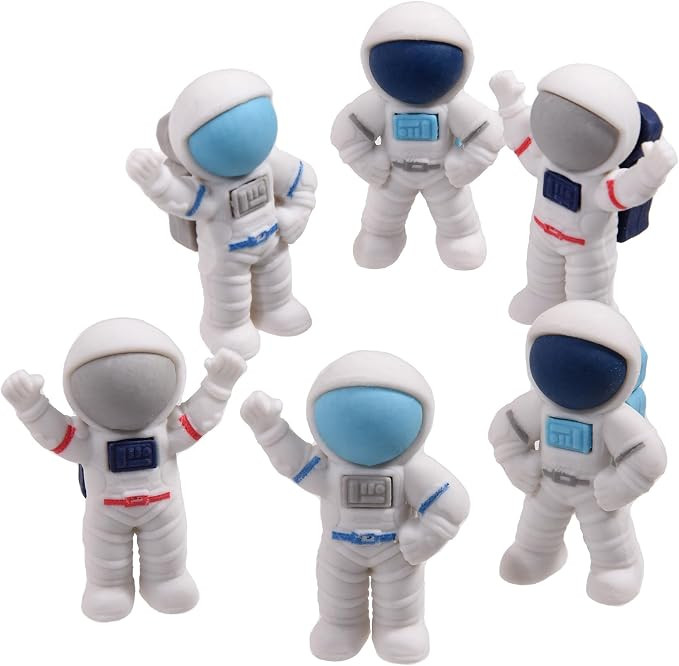 HILAZA 18Pcs Cute Outer Space Themed Erasers for Kids Bulk, Kawaii Fun Spaceman Desk Pet Pencil E... | Amazon (US)