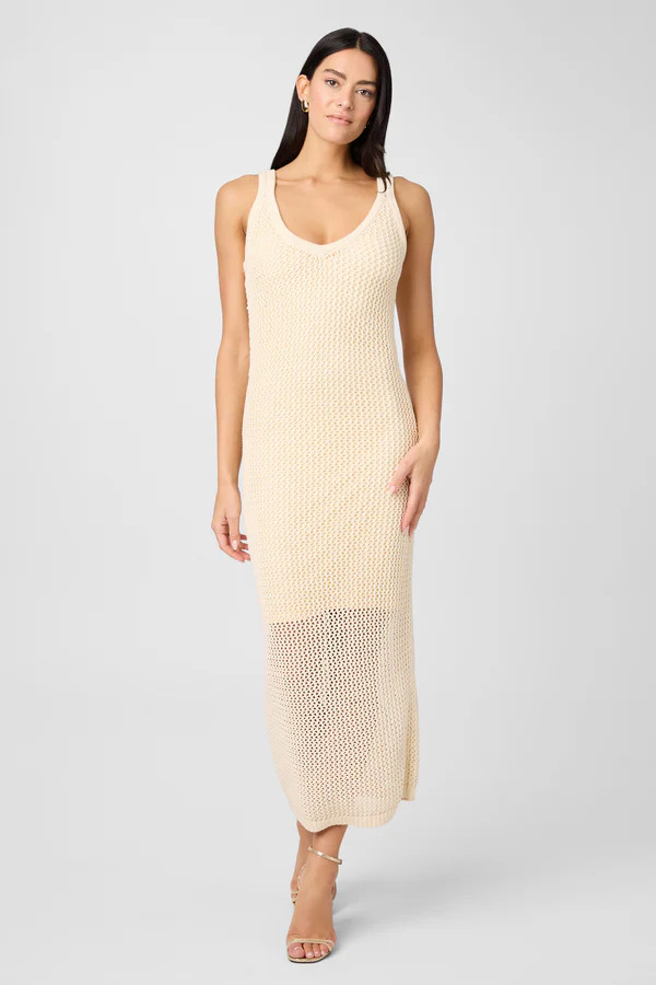 Kayla Crochet Midi Dress | Toccin