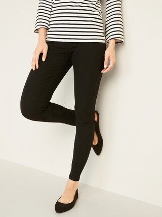 Mid-Rise Black Wow Super Skinny Pull-On Jeggings for Women | Old Navy (US)