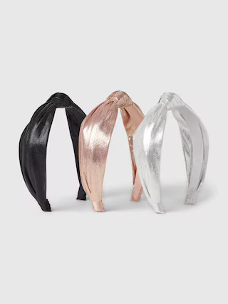 Kids Metallic Knot Headband (3-Pack) | Gap (CA)