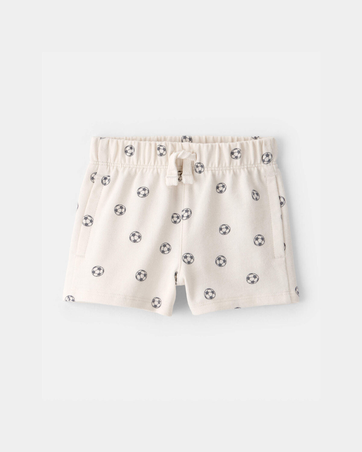Baby Soccer French Terry Shorts - Ivory | Carter's Inc