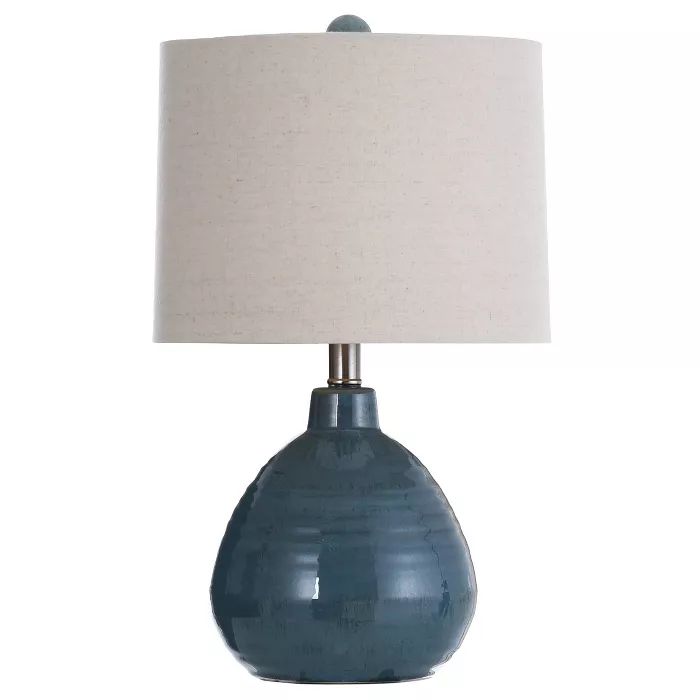 Ceramic Table Lamp Turquoise - StyleCraft | Target